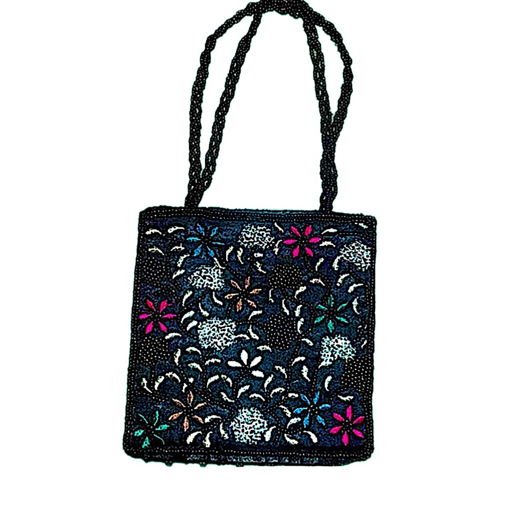 Vintage Rare Hand Beaded Clutch | US PAT